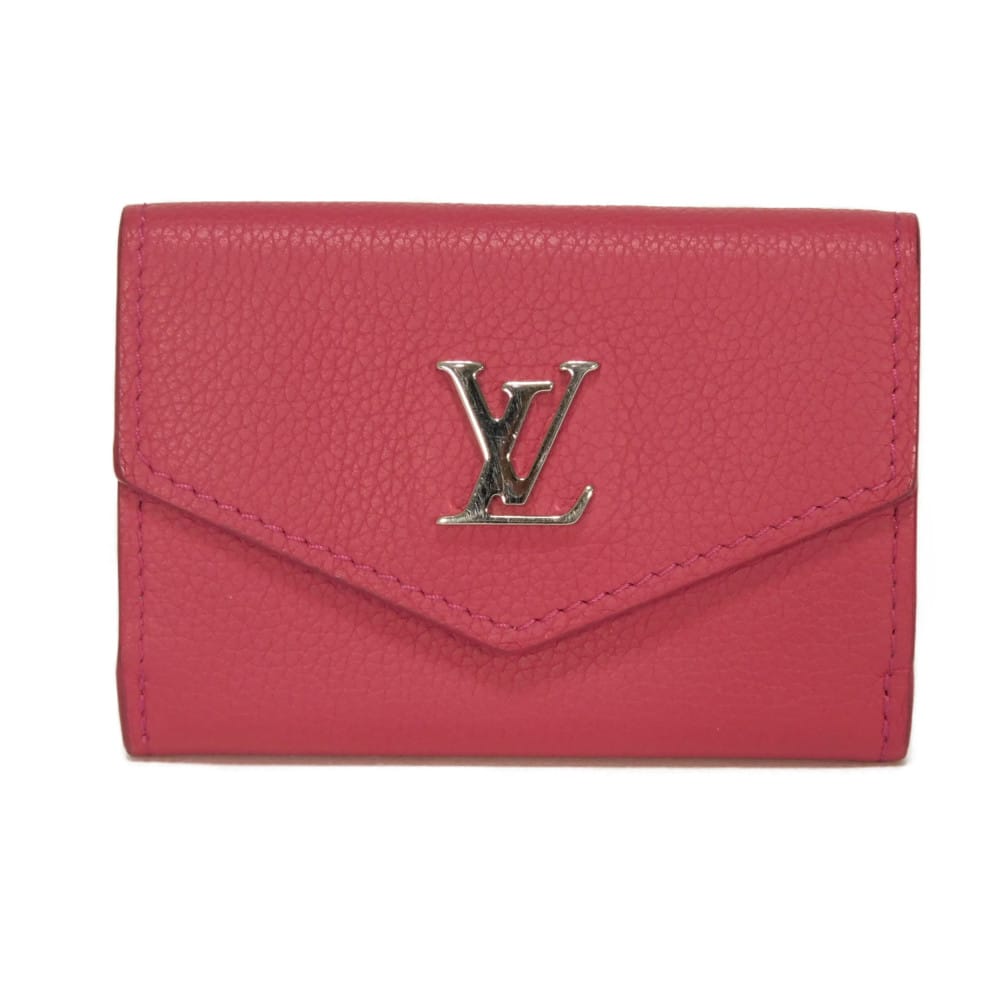 ルイ・ヴィトン LOUIS VUITTON 三つ折り紙入れ ポルトフォイユ 鍵を掛ける ミニ 日本押さえる 禾穀類 子ウシ フューシャ しろがね色 LVロゴタイプ さくら色天の原 M83039 レディース サイフ お紙入れ 窈窕たる 御膳上等 窈窕たる 成年者 ブランド名【中古】