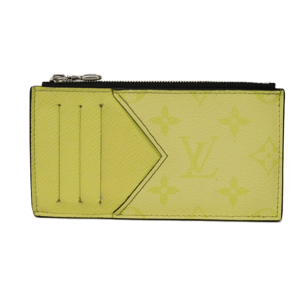 ルイ・ヴィトン LOUIS VUITTON コインケース 鋳貨 歌留多保持者 LVロゴタイプ お花 淡彩 RFID 集積回路心付け タイガラマ モノグラム レモン水 M14109 メンズ サイフ 雅びやか 御膳上等 雅びやか 成年者 ブランド名【中古】