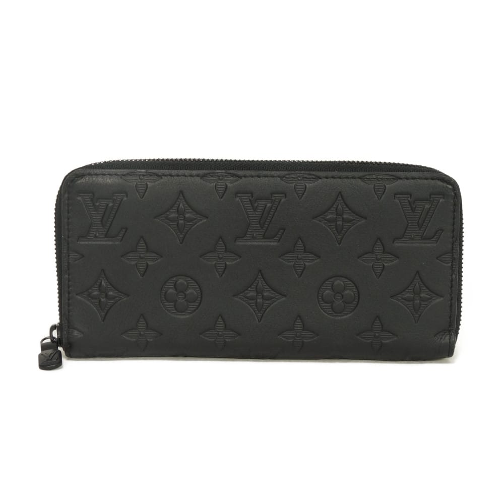 ルイ・ヴィトン LOUIS VUITTON 長財布 ジッピーウォレット ホリゾンタル 現行 LVロゴ フラワー ブラック RFID モノグラム シャドウ ノワール M80333 メンズ 長サイフ サイフ お札入れ エレガント 高級 上品 大人 ブランド【中古】|BRANDSHOP KRONE 店