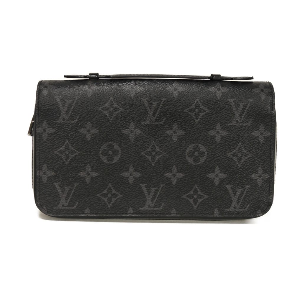 ルイ・ヴィトン LOUIS VUITTON 長財布 ジッピー XL 旧型 LVロゴ ブラック ハンドストラップ クラッチバッグ モノグラム エクリプス ノワール M61698 メンズ 長サイフ サイフ お札入れ エレガント 高級 上品 大人 ブランド【中古】｜BRANDSHOP　KRONE　店