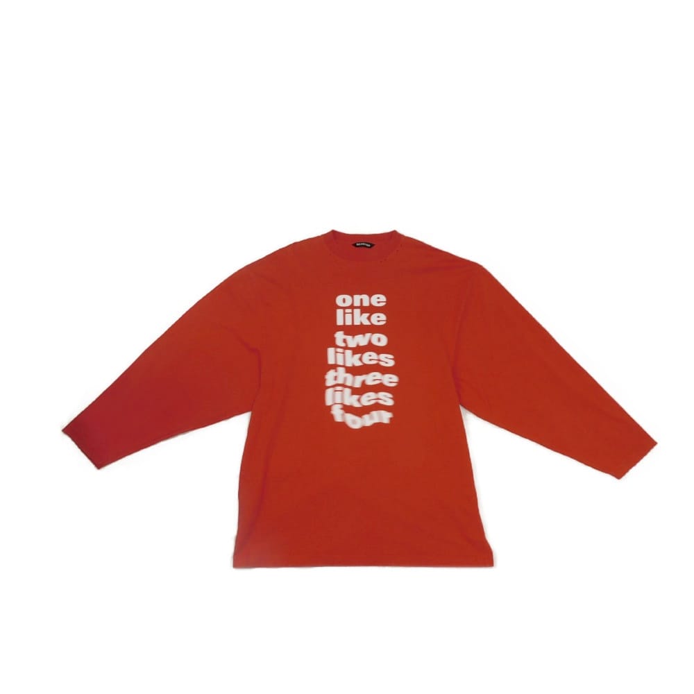 バレンシアガ BALENCIAGA 長袖Ｔシャツ ロゴタイプ 労働者の一団のど首 ロング捩り XXS 厚地の外套大きさ 自動車の街産業 合いことば 赤いこと 641667 TJV92 6574 メンズ  雅びやか 御前上等 雅びやか 成年者 ブランド名【中古】