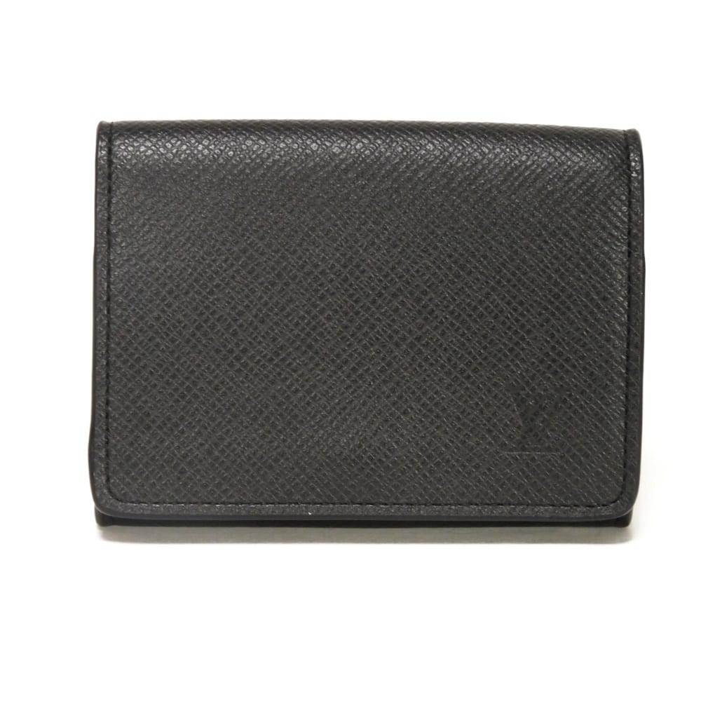 ルイ・ヴィトン LOUIS VUITTON カードケース アンヴェロップ カルト ドゥ ヴィジット NM 新型 ブラック 現行 RFID ICチップ 美品 タイガ ノワール M64595 メンズ エレガント 高級 上品 大人 ブランド【中古】|BRANDSHOP KRONE 店