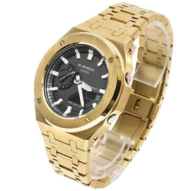 楽天市場】G-SHOCK GA2100 フロステッドゴールド メタルカスタム