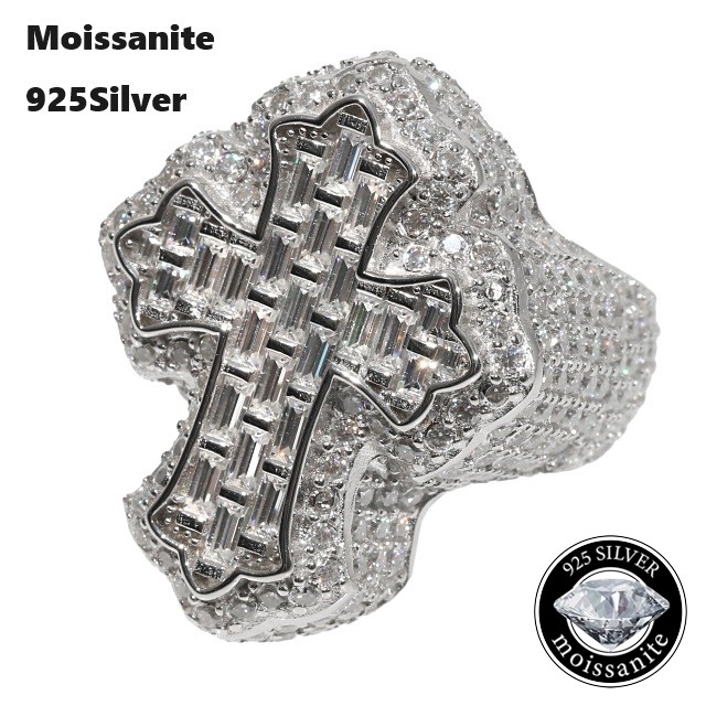 楽天市場】モアサナイト ベイビークロス ペンダントトップ Moissanite