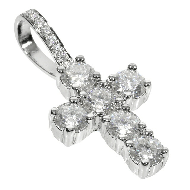 楽天市場】モアサナイト ペンダント クロスペンダントトップ