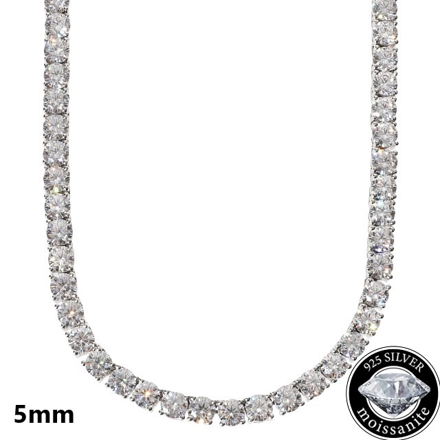 楽天市場】テニスネックレス 4mm／45cm CZ（ジルコニア