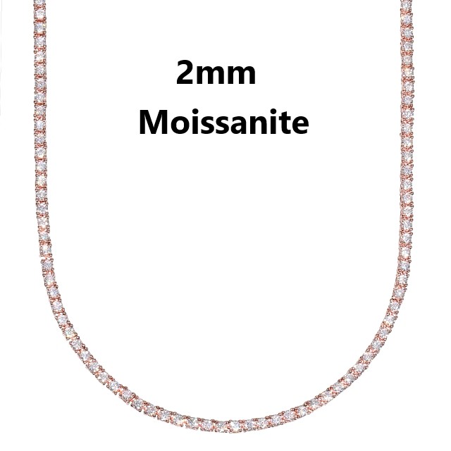 モアサナイトテニスゴールドチェーン 楽天市場】【オーダー品】K10 モアサナイト テニスネックレス