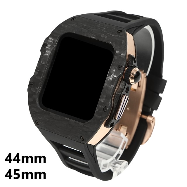 【新品特価】専用49mm カーボン 黒 apple watch ultra カスタム ケース 時計