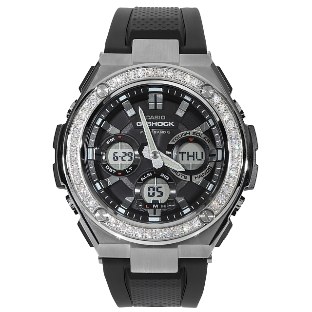 【楽天市場】G-SHOCK GST s110 ２連CZダイヤ（キュービック