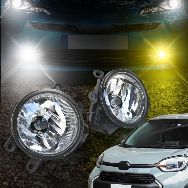 シエンタ 80系 フォグランプ ユニット ガラスレンズ 純正タイプ 車検対応 簡単交換 LED HID 耐熱 フォグランプユニット