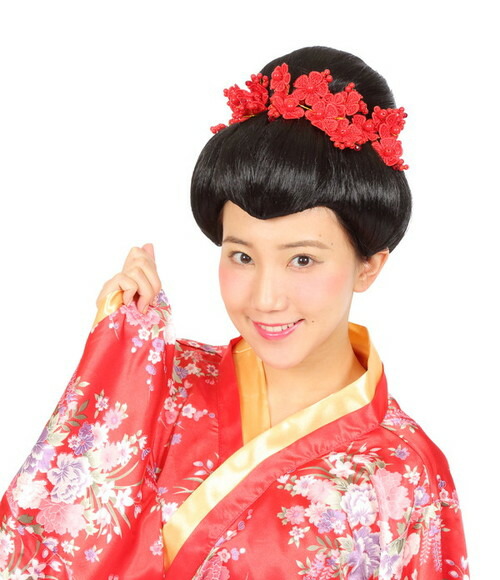 カツラ　かつら　日本髪　舞台　演劇　和装　コスプレ　演歌　ジャンク カツラかつら日本髪舞台演劇和装コスプレ演歌ジャンク