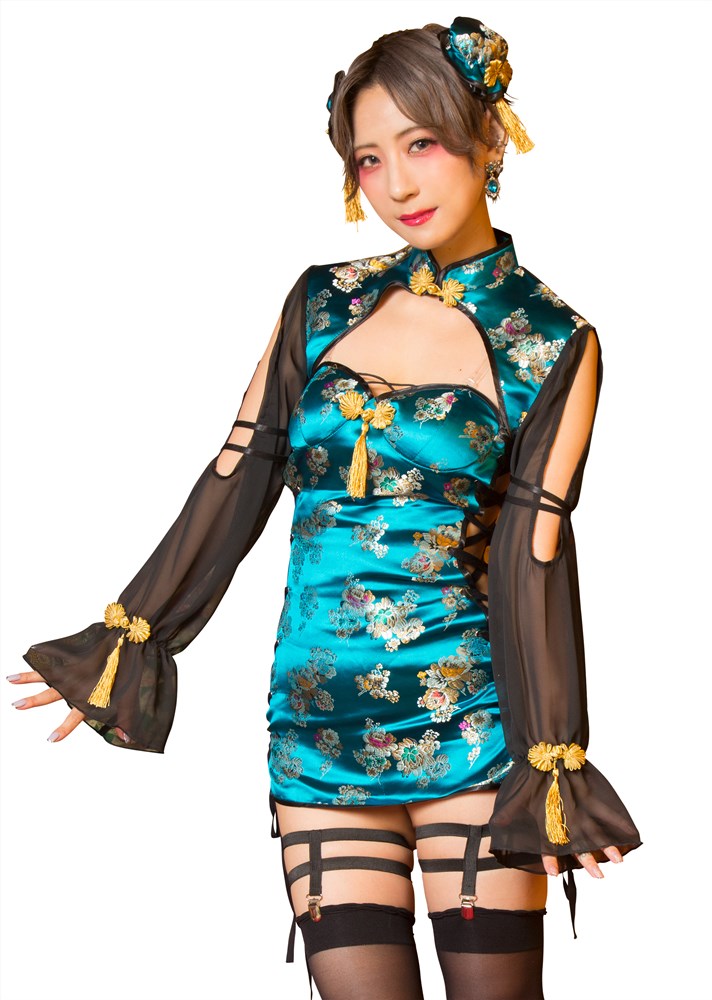 SugarWhip 拘束チャイナ 孔雀（903543 ）仮装 衣装 ハロウィン 仮装 パーティ パーティーグッズ 余興 コスプレ コスチューム なりきり コント SNS インスタ インスタ映え
