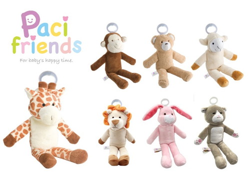楽天市場 パパジーノ パシフレンズ アニマル きりん さる くま らいおん うさぎ ねこ おしゃぶり ぬいぐるみ 赤ちゃんおもちゃ クリスタルハート