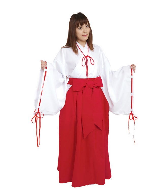 楽天市場】[イベント コスプレ] NEWお巫女さんセット [神社