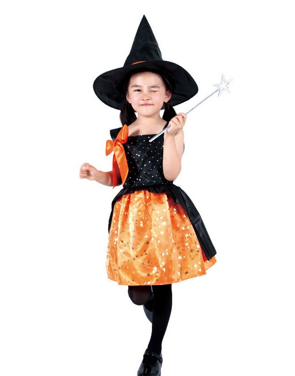 キュートウィッチ 子供用 （440714）【 コスプレ 衣装 ハロウィン 仮装 コスチューム 子供 可愛い 魔女 子ども用 パーティーグッズ 魔法使い こども キッズ 女の子 かわいい 】