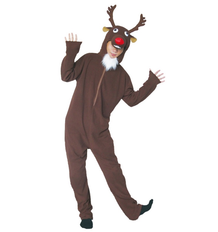 トナカイ　コスプレ おっとぼけたトナカイ（474665） 【 コスプレ 衣装 アニマル 動物 ウケる クリスマス 爆笑 男性用 メンズ 仮装 男女兼用 トナカイ衣装 女性用 おもしろコスチューム レディース 大人用 トナカイコスチューム 笑える 面白 】
