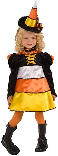 即納 Candy Corn Witch 4699 キャンディ コーン ウィッチ お子様用 魔女コスチューム ハロウィン かわいい ヘッドピース チョーカー付き コスプレ Kanal9tv Com