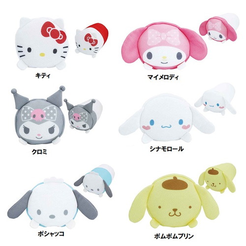 楽天市場 即納 化粧品 小物入れ サンリオキャラクター マルチメッシュポーチ 公式ライセンス商品 クリスタルハート