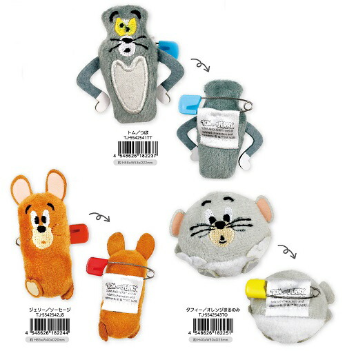 楽天市場】トムアンドジェリー マスコットバッジ ぬいバッジ