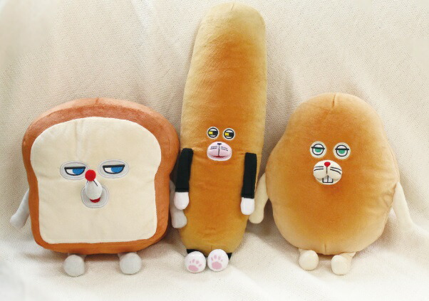 パンどろぼう♥いとしのパンぬいぐるみ&フタ付き収納ボックス パンどろぼう もっちりボールチェーンマスコット いとしのパン