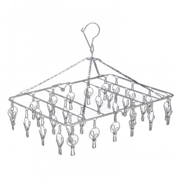 楽天市場 折りたたみステンレスピンチハンガー 32 クリスタルハート