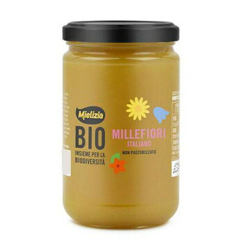 【メーカー直送】 ミエリツィア　イタリア産有機百花ハチミツ　400g　6個セット　C8-38