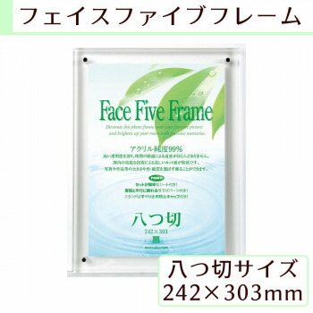 A.P.J フェイスファイブフレーム 八つ切サイズ(242×303mm)対応 クリア 0030726979