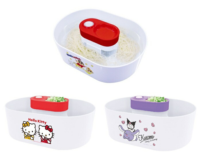 流しそうめん器(ハローキティ・クロミ・クレヨンしんちゃん）つゆ鉢1個付き　 流しそうめん機 全自動【公式ライセンス商品】サンリオ画像