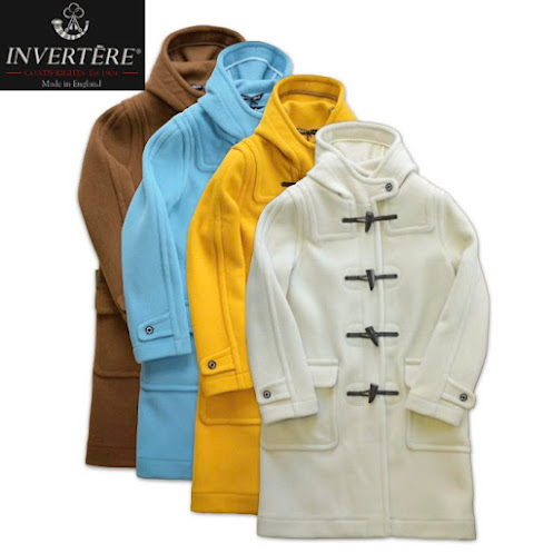 INVERTERE インバーティア レディス Joshua Ellis 杉綾模様 ダッフルコート レギュラー相応う NEWTON ABBOT IV242JE25011 【国内定め事品】【連合王国製】 定番 ジョシュアエリス 羊毛