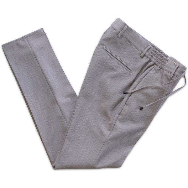 【大売り出し20】giabs ARCHIVIO ジャブス アルキヴィオ マサッチョ メンズ TECHNO WOOL イージーパンツ MASACCIO M1 A5734【オール時期】【国内定め事品】【イタリア製】点火装置薄墨色 オンオフ兼用 強ストレッチパンツ
