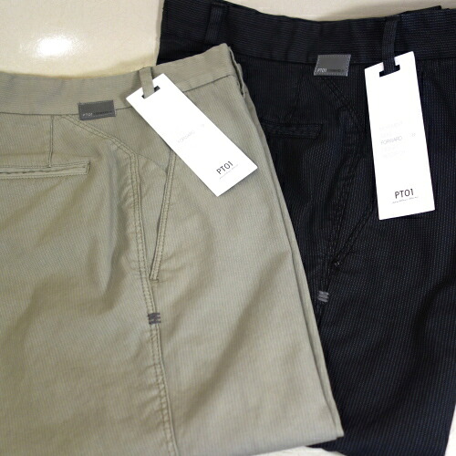 PT01 FORWARD PTゼロウーノ フォワード ストレッチコットン ストライプ織柄 チノ 【セール】 【送料無料】｜Mens Ladys SelectShop クランチ