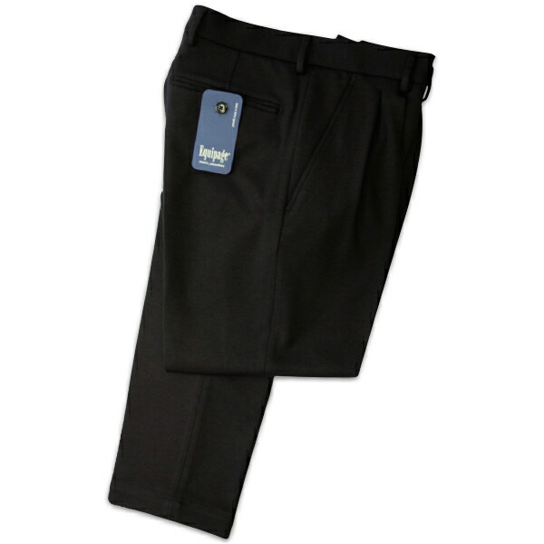 Equipage エキパージュ ブラックジャージータックパンツ【セール】【イタリア製】【送料無料】｜Mens Ladys SelectShop クランチ