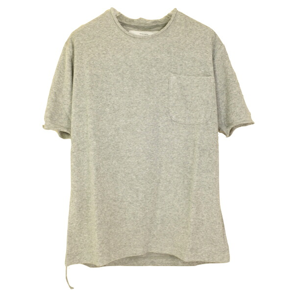 biography バイオグラフィー パイルジャージTシャツ メンズ グレー・ホワイト【日本製】【メール便】