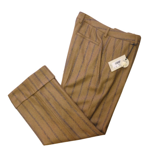 【セール】LARDINI ラルディーニ レディス チョークストライプ フラノパンツ 【イタリア製】【送料無料】｜Mens Ladys SelectShop クランチ