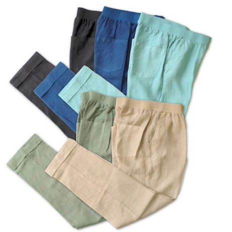 【セール】ROSSO35 ロッソ35 リネン イージーパンツ【送料無料】麻100% イージーパンツ レディスパンツ イタリア製|Mens Ladys SelectShop クランチ