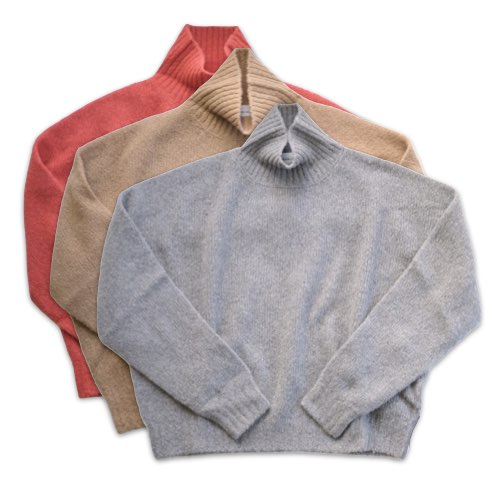 【セール】SCAGLIONE スカリオーネ レディス ウール モックネックワイドセーター【送料無料】ワイドフィット レディスニット 長袖 ロングスリーブ イタリア製 クリスマス プレゼント タートルネック｜Mens Ladys SelectShop クランチ
