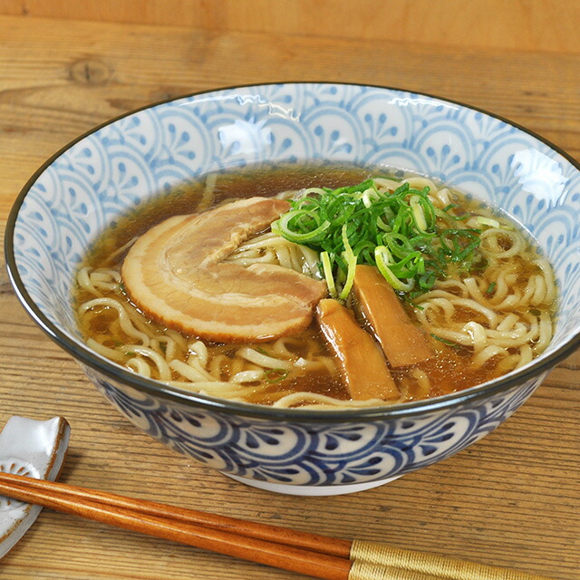 楽天市場】6.8 ラーメン丼 花亀甲 直径20.5cm×高さ8cm 1250cc