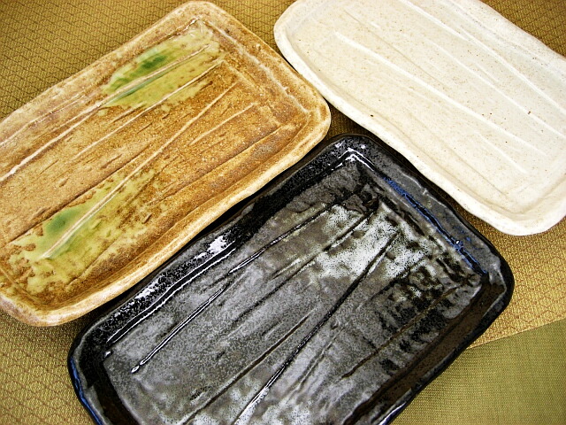 3連刺身皿 楽天市場】6.0 仕切皿 16.8cm×11.3cm×高さ2.8cm 焼物皿 刺身皿