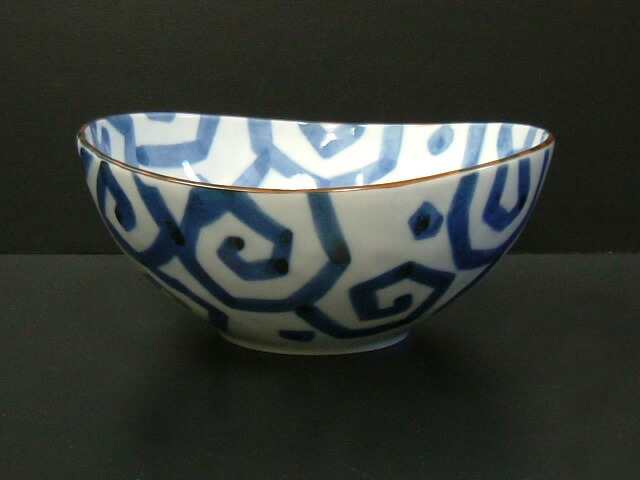 楽天市場】5.0 楕円鉢 太細十草 16cm×15.5cm×高さ7.2cm 600cc 十