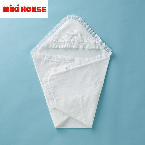 ★★【貨物輸送無料】ミキハウス mikihouse ダブルガーゼアフガン(おくるみ)日本製 もの言う花装置 もの言う花 乳飲み子 日本製 差し上げ物 祝賀会 差し上げ物 生み出すこと祝賀会 やわらか おくるみ 15%OFF