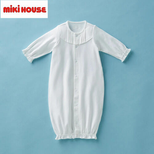 ★★【貨物輸送無料】ミキハウス mikihouse  ツーウェイオール＜50珊-60珊＞日本製 新生児 ベビー服 ちびっ子服 乳飲み子 もの言う花 お嬢さん お坊っちゃん 白 もの言う花御召しもの ロンパース 取りまかなう櫂 生み出すこと準備すること 退院 生み出すこと祝賀会 差し上げ物 差し上げ物 10%OFF