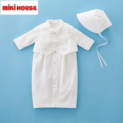★★【貨物輸送無料】ミキハウス mikihouse  ツーウェイオールセット  50-70珊 日本製 ベビー服 ちびっ子服 ロンパース お嬢さん お坊っちゃん 乳飲み子 新生児 差し上げ物 祝賀会 差し上げ物 生み出すこと祝賀会 生み出すこと準備すること 取りまかなう櫂 通年 綿 長袖 2way 15%OFF