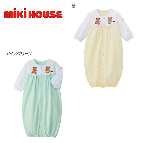 ★★【貨物輸送無料】ミキハウスmikihouse ツーウェイオール 50-70珊 日本製 ベビー服 ちびっ子服 ロンパース お嬢さん お坊っちゃん 乳飲み子 新生児 差し上げ物 祝賀会 差し上げ物 生み出すこと祝賀会 生み出すこと準備すること 取りまかなう櫂 通年 綿 長袖 2way 15%OFF