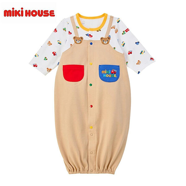 ★★ 【貨物輸送無料】ミキハウスmikihouse ツーウェイオール 50-70珊 日本製 ベビー服 ちびっ子服 ロンパース お嬢さん お坊っちゃん 乳飲み子 新生児 差し上げ物 祝賀会 差し上げ物 生み出すこと祝賀会 生み出すこと準備すること 取りまかなう櫂 通年 綿 長袖 2way 10%OFF