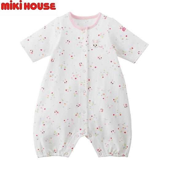 ★★【貨物輸送無料】ミキハウスmikihouse  プレ櫂 50-60糎 日本製 ベビー服 小わっぱ服 ロンパース 御嬢さん お坊っちゃん みどり児 新生児 差し上げ物 祝い事 差し上げ物 生み出すこと祝い事 前車のドア 15%OFF