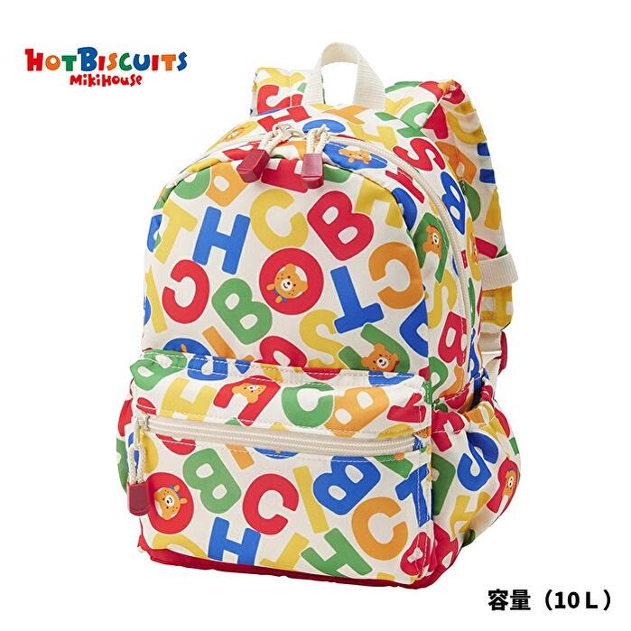 30%OFFSALE ホットビスケッツ ミキハウスmikihouse 総柄 リュックサック (容量10L) カラフルディパック 通園 入園 遠足 おでかけ 男の子 女の子