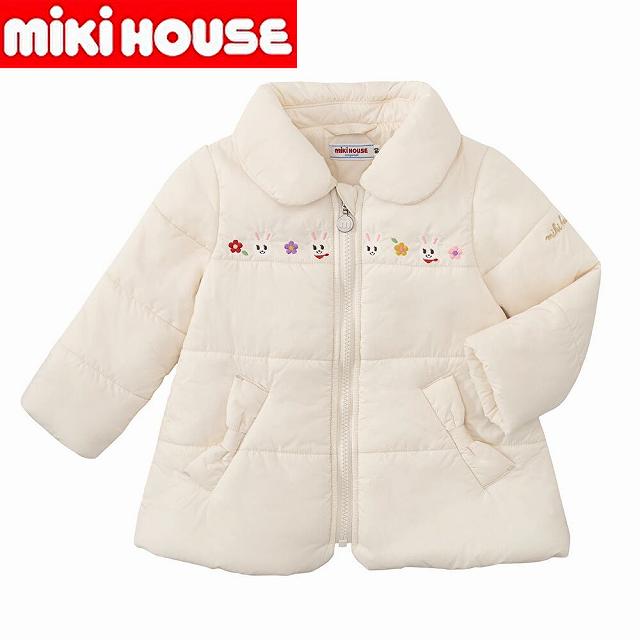 〇〇【貨物輸送無料】【お得通貨価値】 ミキハウスmikihouse   ウサお父ちゃん縫い中綿入り口・入口上衣 前掛け80珊90珊100珊110珊120珊130珊 お嬢さん お坊っちゃん