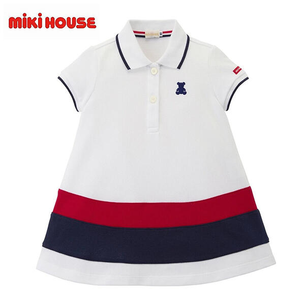 百貨店SALE特価★★【貨物輸送無料】40%OFF】ミキハウス mikihouse マリンテイスト ポロ半袖衣裳 80糎・90糎・100糎・110糎・120糎・130糎・140糎・150糎 ベビー服 キッズ 小わっぱ服 こども 御嬢さん 半袖 ポロ衣裳 心地好い おでかけ