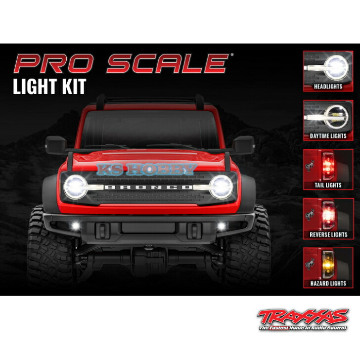 Traxxas トラクサス 1/18 TRX-4M ブロンコ Pro Scale ライトセット 9783
