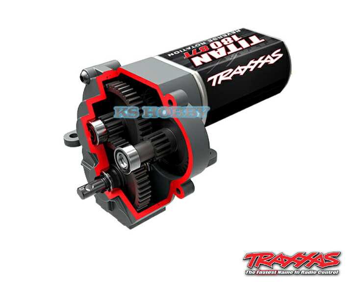 Traxxas トラクサス 1/18 TRX-4M トランスミッション、コンプリート (ローレンジ (クロール) ギアリング) (減速比 40.3:1) (Titan・・ 87T モーターを含む) 9791R